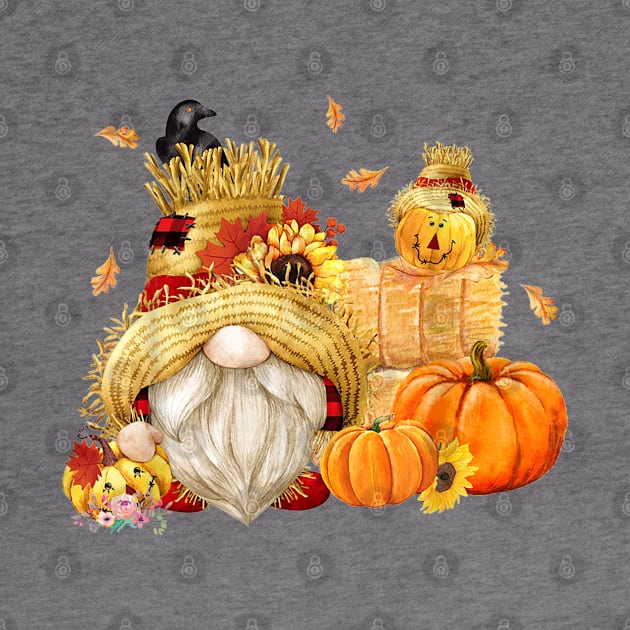 Fall Gnome Scarecrow Gnome Fall Halloween Thanksgiving by luxembourgertreatable